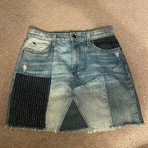 Joes jeans patchwork skirt